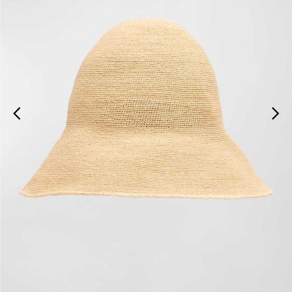 Janessa Leone Beige Crochet Sun Hat